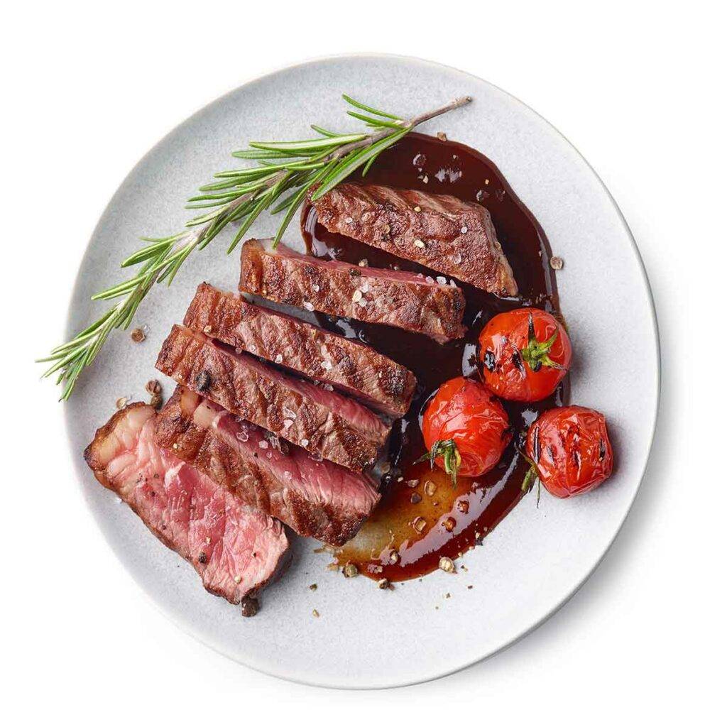 Beef Steaks with Mustard-Bourbon Sauce