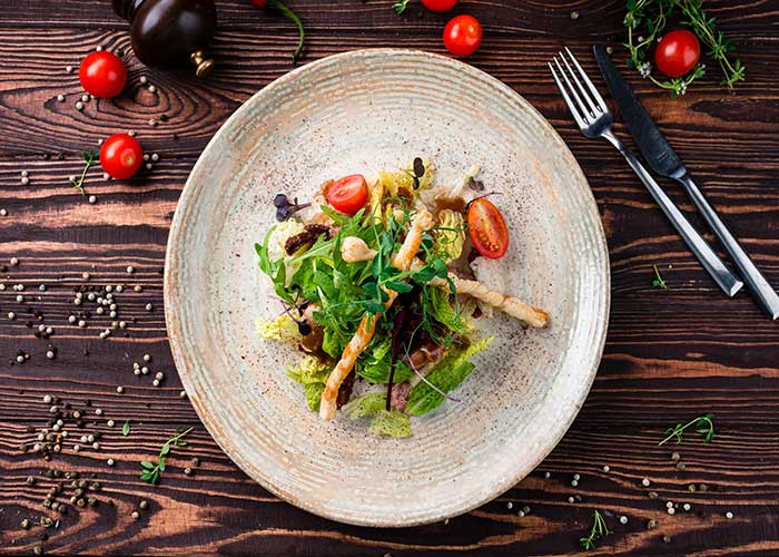 easy fruit & beef salad