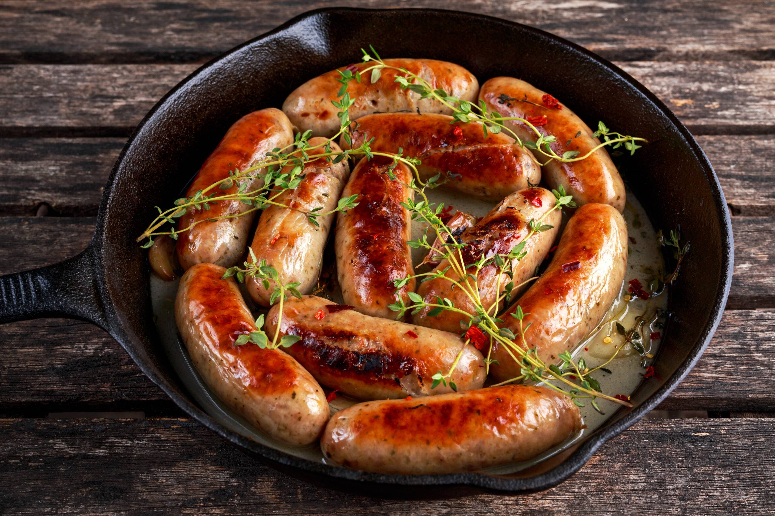Beef-Sausages-with-Caramelized-Onions beef sausages with caramelized onions