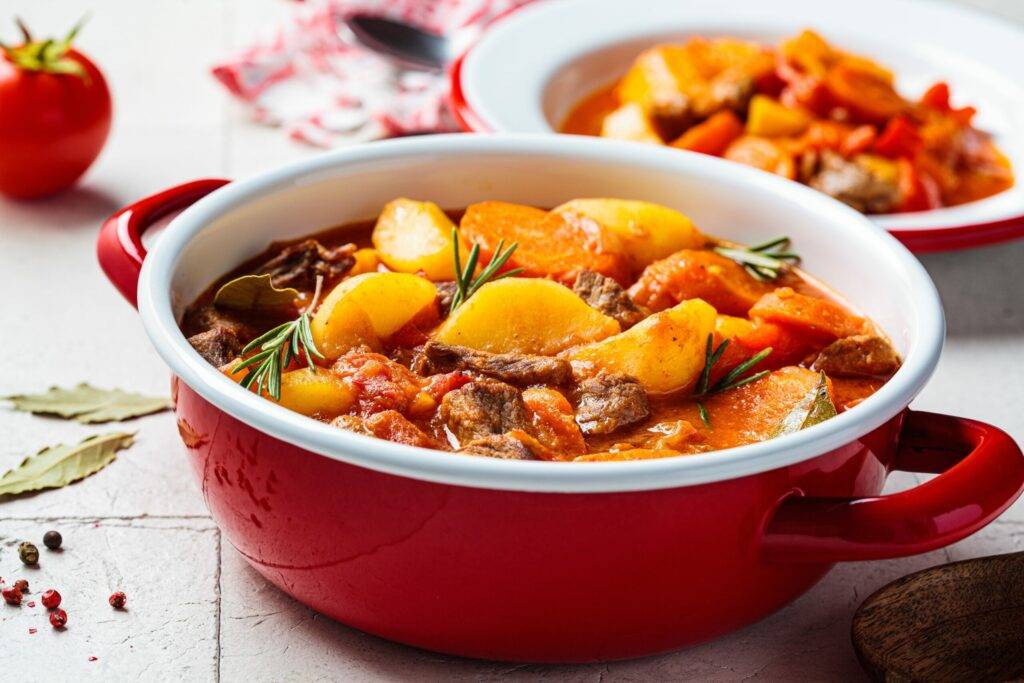 beef stew with potatoes and carrots