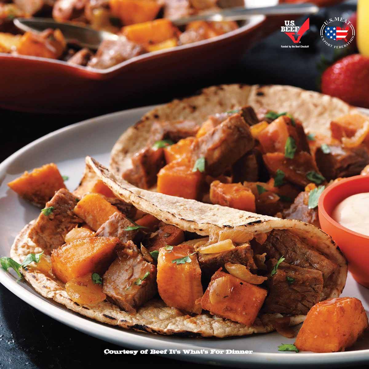 beefy sweet potato hash