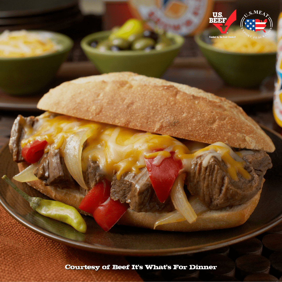 Sweet Onion and Pepper Beef Sandwiches